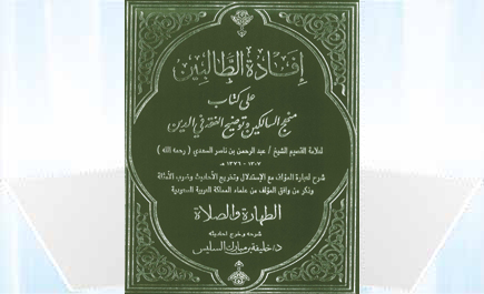 إفادة الطالبين على كتاب منهج السالكين وتوضيح الفقه في الدين 