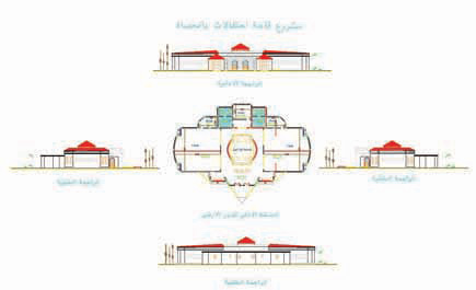 مشروع مبنى مركز الاحتفالات بالحصاه 