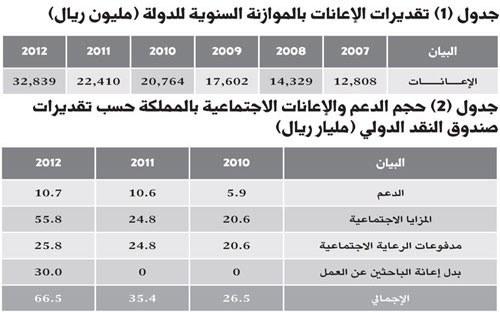 إعانة الفرد العاطل تقارب (54) ألف ريال سنوياً وفق إحصاءات الموازنة الرسمية 