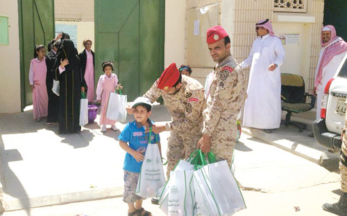 كتيبة الشرطة العسكرية بمدينة الملك عبدالعزيز السكنية بالرياض تحتفي باليوم الوطني 