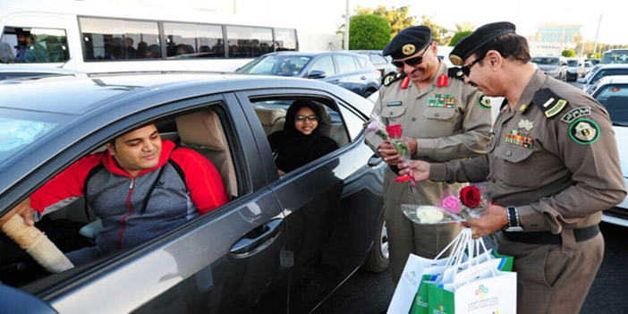  مدير مرور الشرقية وعدد من أفراد المرور شاركوا في الحملة