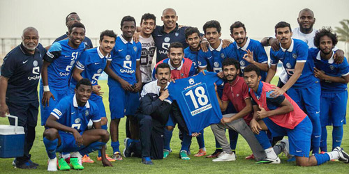  لاعبو أولمبي الهلال لم ينسوا زميلهم المصاب عبدالله عطيف