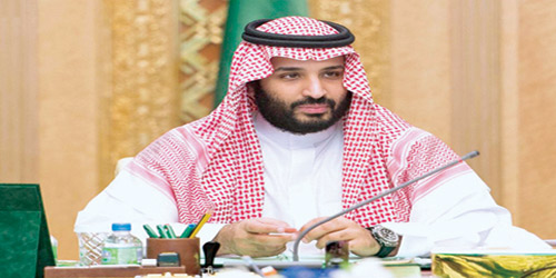  الأمير محمد بن سلمان خلال رئاسته الاجتماع