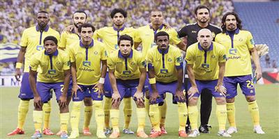 النصر المتوج بلقب الدوري في مباراة الطرف الواحد أمام الباطن 