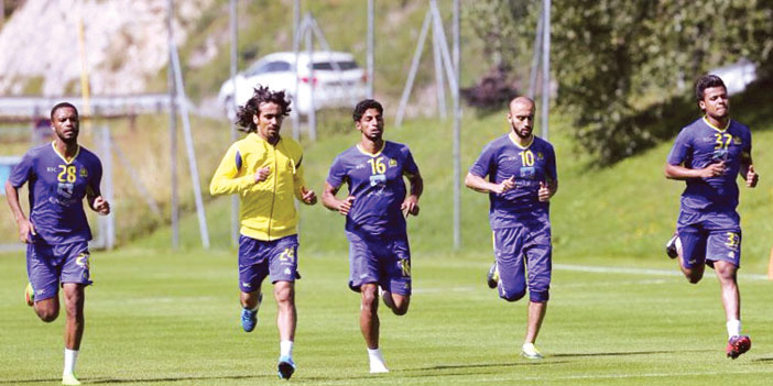  جانب من تدريبات النصر