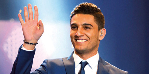 محمد عساف الصوت الشاب بمهرجان اعياد بيروت 