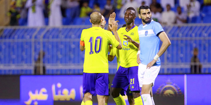  مايغا قاد النصر لتخطي دور الـ(16)