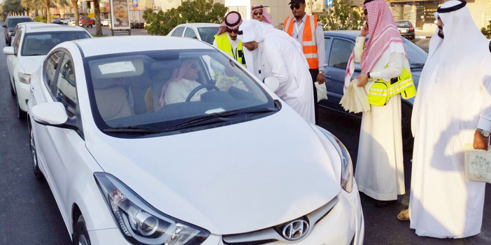  جانب من انطلاق حملة تعقيم الأيدي في الشرقية