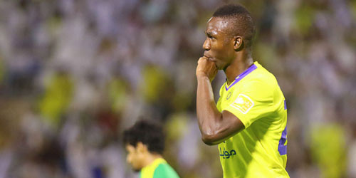  مايقا يحتفل بالهدف النصراوي الأول