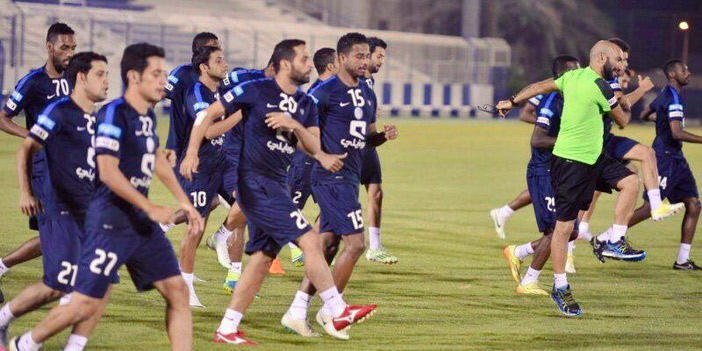  الهلال واصل تحضيراته قبل مواجهة الرائد الدورية