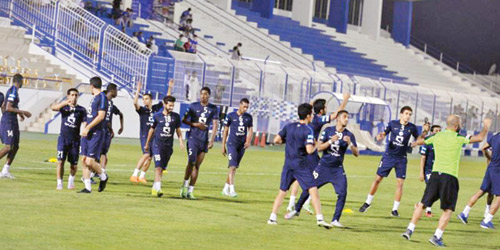  الهلال واصل نشاطه التدريبي