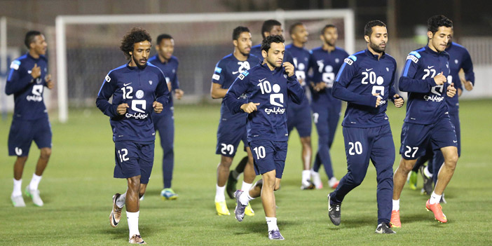  جانب من الاستعدادات الأخيرة للهلال قبل الكلاسيكو