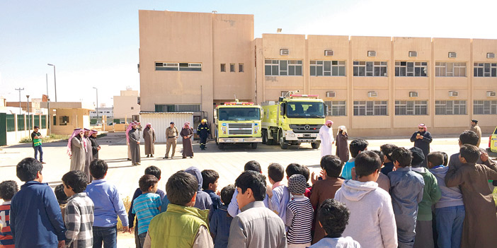  نقطة التجمع للطلاب بعد الإخلاء