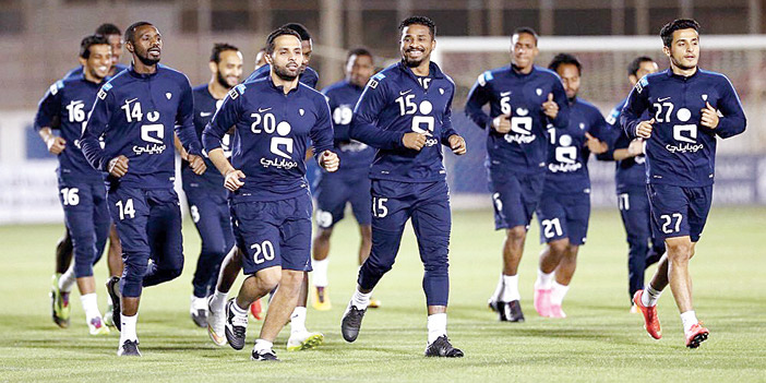  جانب من تدريبات الهلال أمس