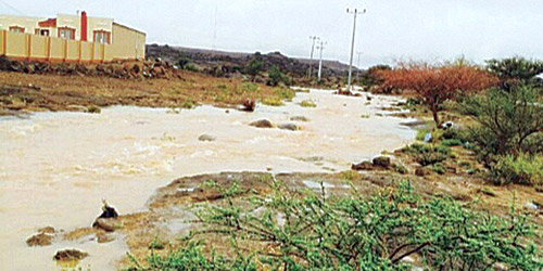 الأجواء الماطرة تجذب أهالي وزوار منطقة نجران 