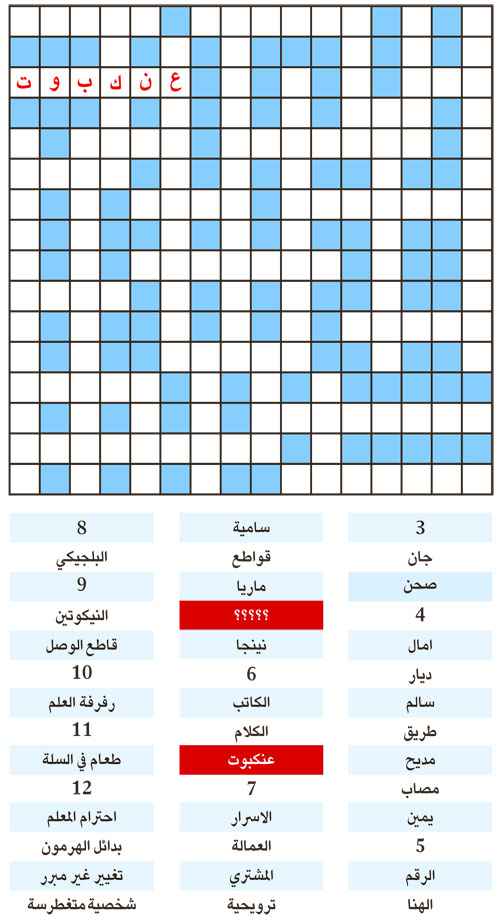 الكلمة المفقودة 