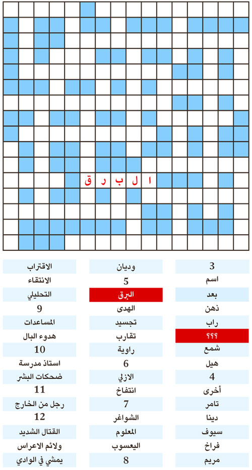 الكلمة المفقودة 