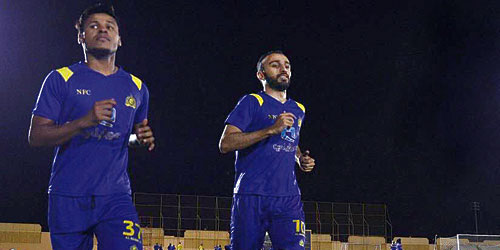  جانب من تدريبات النصر