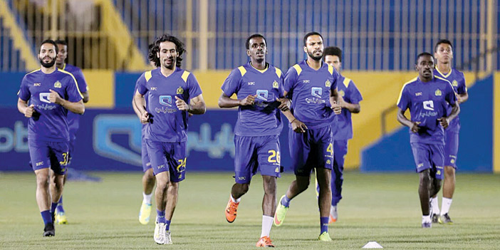  من تدريب النصر أمس