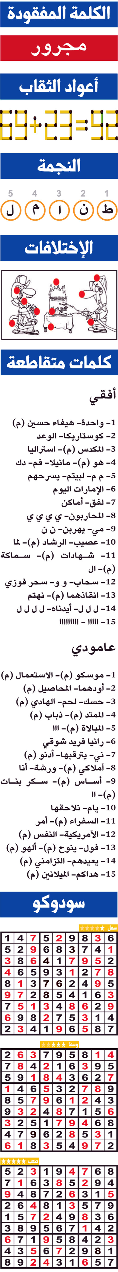 حلول تسالي (0012) 