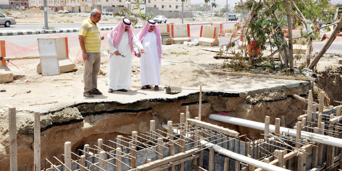  المخرج يتفقد سير العمل في عدد من المشاريع الجديدة