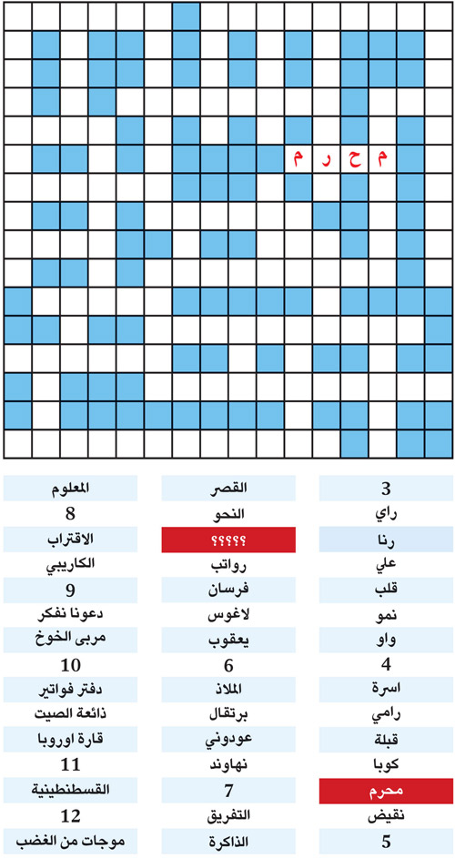 الكلمة المفقودة 