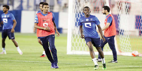  الخيبري والنجراني والرويلي في التدريب الأول مع فريق الهلال