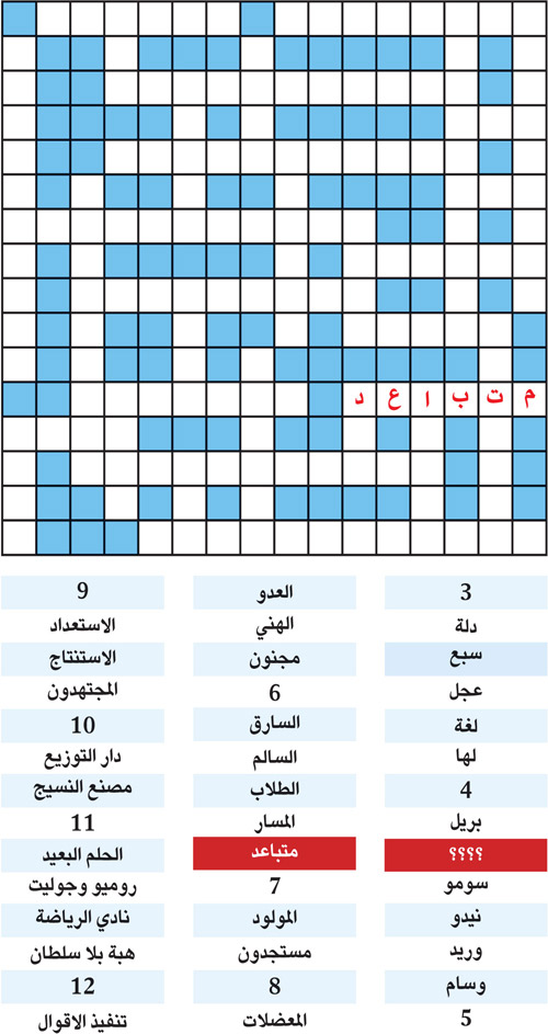 الكلمة المفقودة 