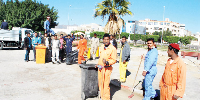  من حملة النظافة في الطائف