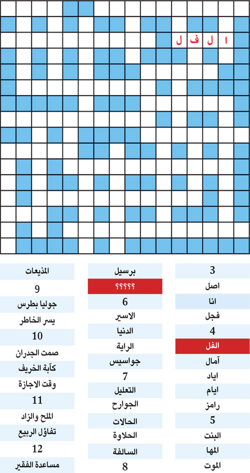 الكلمة المفقودة 