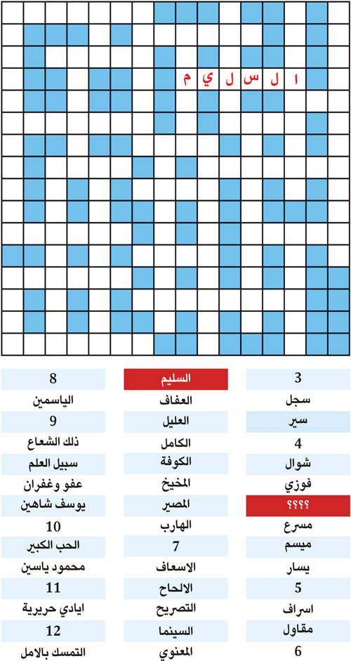 الكلمة المفقودة 