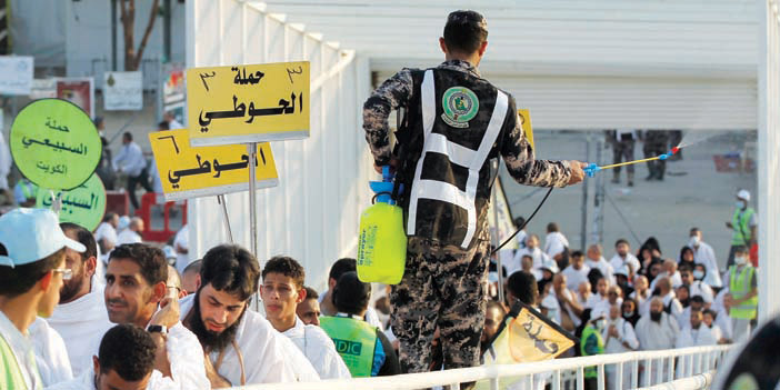  صوره تظهر انسيابية الحجيج في جسر الجمرات