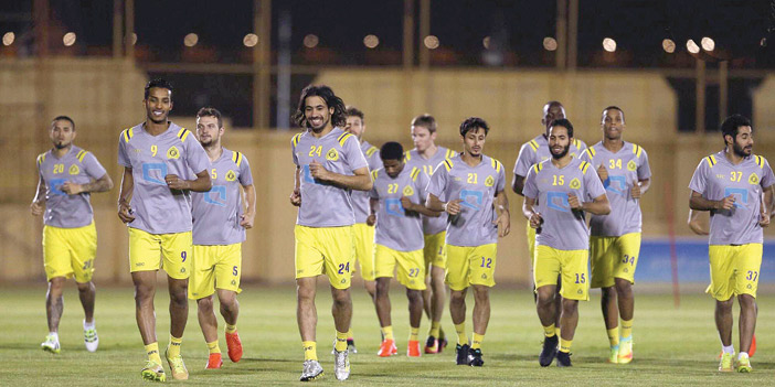  من تدريب النصر أمس