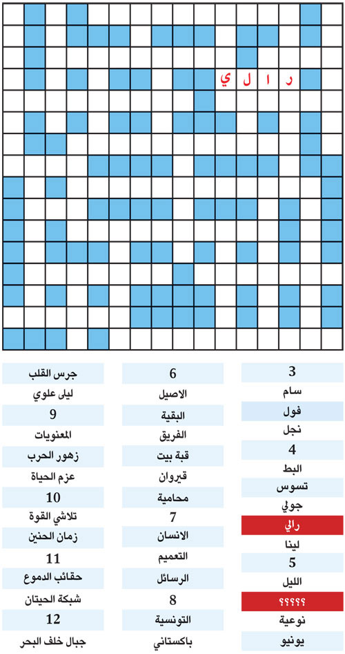 الكلمة المفقودة 