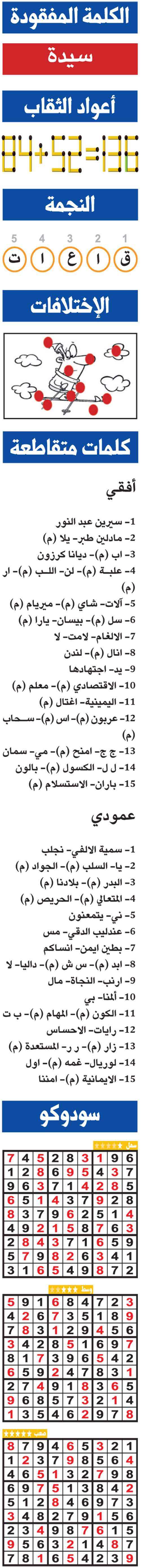 حلول تسالي (0150) 