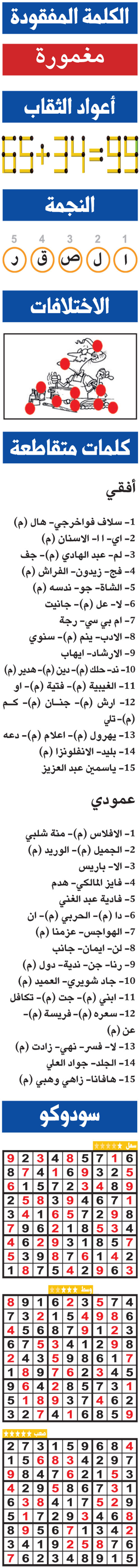 حلول تسالي (0156) 