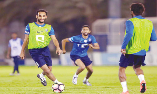   جانب من مران الهلال