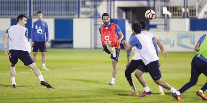  جانب من مران الهلال