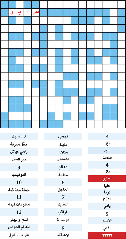 الكلمة المفقودة 