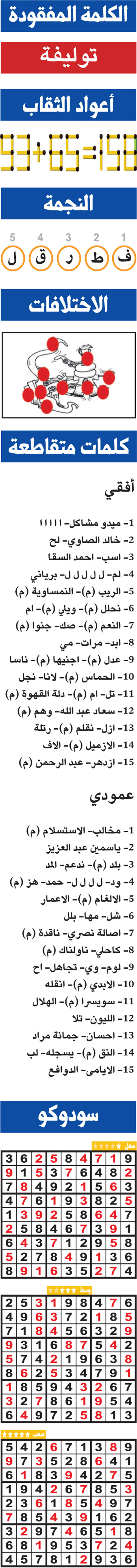 حلول تسالي (0181) 