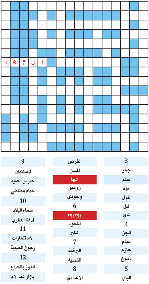 الكلمة المفقودة 