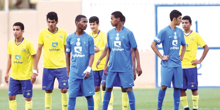  جانب من مواجهة سابقة بين صغار الهلال والنصر