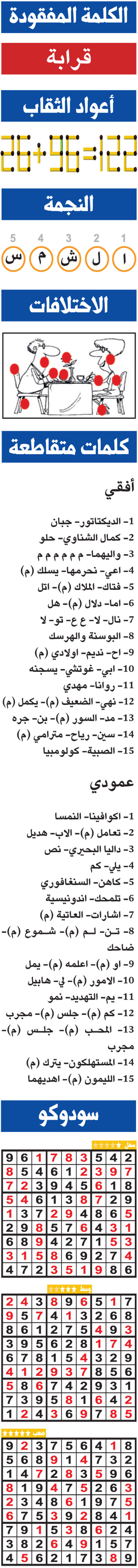 حلول تسالي (0189) 