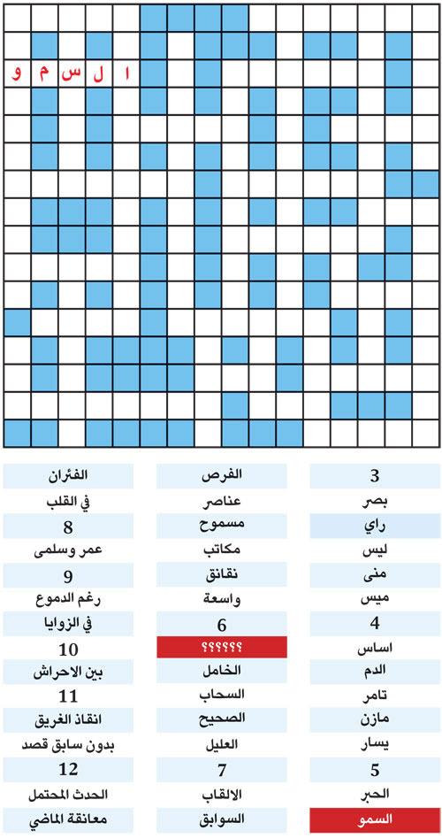 الكلمة المفقودة 