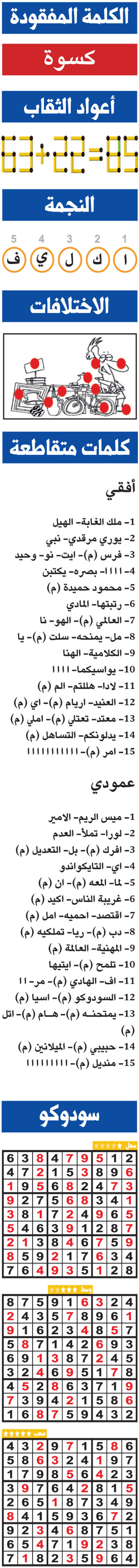 حلول تسالي (0196) 