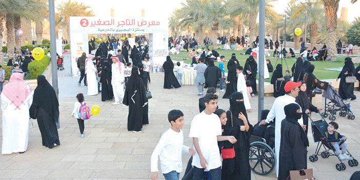  معرض التاجر الصغير شهد حضوراً من قبل زوار حي البجيري بالدرعية