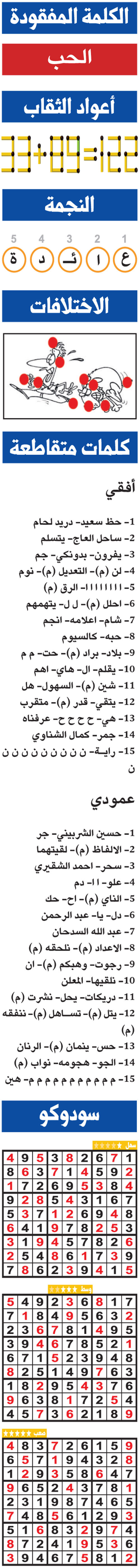 حلول تسالي (0201) 