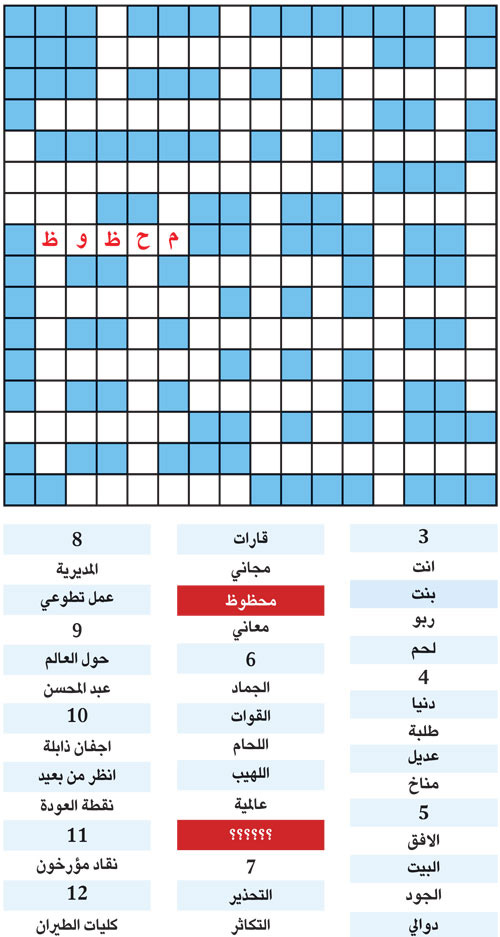 الكلمة المفقودة 