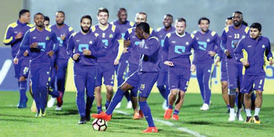 النصر يكمل تحضيراته للديربي بالتكتيك.. الفريدي يقود الوسط.. وهزازي والسهلاوي احتياطيان 