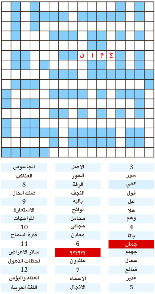 الكلمة المفقودة 